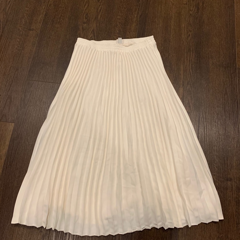 MIDI pleated skirt